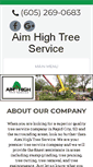 Mobile Screenshot of aimhightreeservice.com